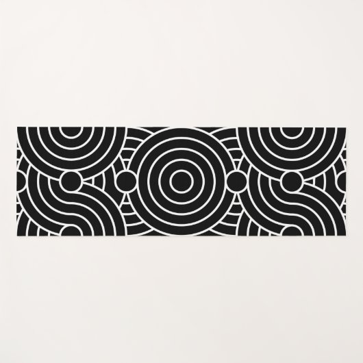 hypnotische cirkels yogamat (Voorkant (horizontaal))