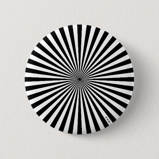 Hypnotische focus ronde button 5,7 cm (Voorkant)