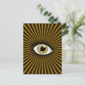 Hypnotische Hazel Eye Briefkaart (Staand voorkant)