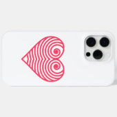 Hypnotische Liefde – Minimalistische Rode Omlijnde Case-Mate iPhone Case (Achterkant (horizontaal))