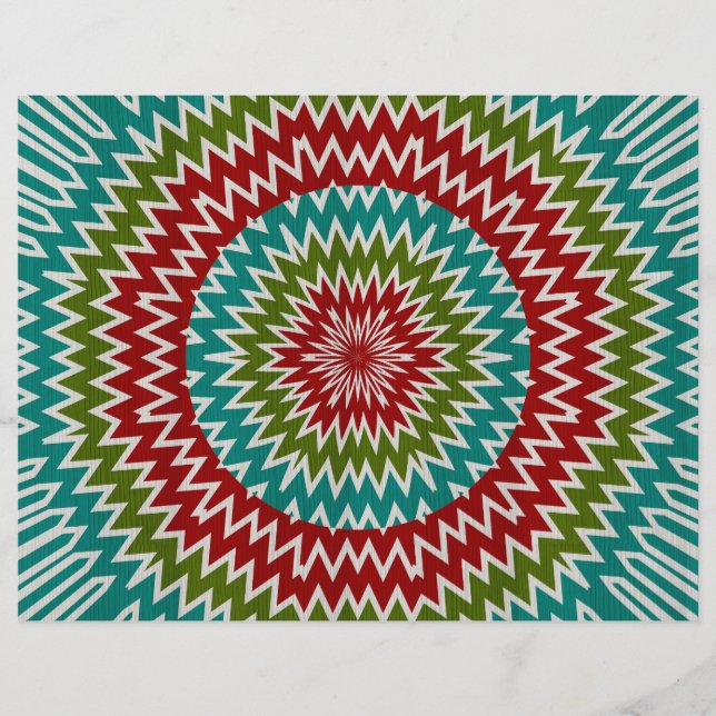 Hypnotische mandalaïsche bloem (Voorkant)