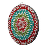 Hypnotische mandalaïsche bloem dartbord (Voorkant Rechts)
