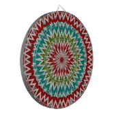 Hypnotische mandalaïsche bloem dartbord (Voorkant Links)