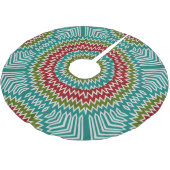 Hypnotische mandalaïsche bloem kerstboom rok (Gekanteld)