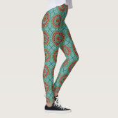 Hypnotische mandalaïsche bloem leggings (Rechts)