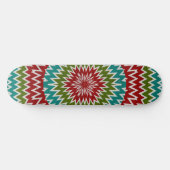 Hypnotische mandalaïsche bloem skateboard (Horizontaal)