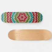 Hypnotische mandalaïsche bloem skateboard (Horizontaal)