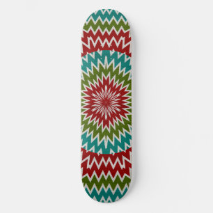 Hypnotische mandalaïsche bloem skateboard