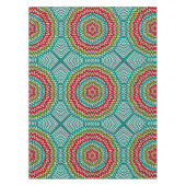 Hypnotische mandalaïsche bloem tafelkleed (Voorkant)