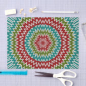 Hypnotische mandalaïsche bloem tissuepapier (Craft)