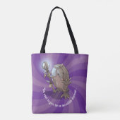 Hypnotische ongelooflijke korting Funny Armadillo Tote Bag (Achterkant)