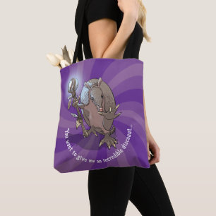 Hypnotische ongelooflijke korting Funny Armadillo Tote Bag