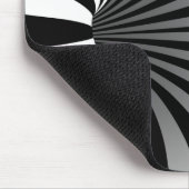 Hypnotische optische illusie gebogen spiraal muismat (Hoek)