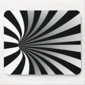 Hypnotische optische illusie gebogen spiraal muismat (Voorkant)