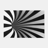 Hypnotische optische illusie gebogen spirale deurm deurmat (Voorkant)