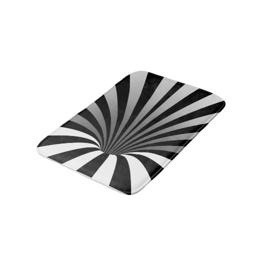 Hypnotische optische illusie Trippy Spiral Vortex Badmat (Gekanteld)
