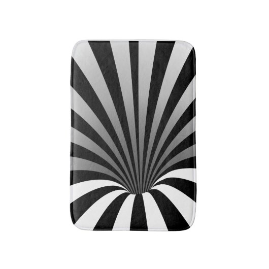 Hypnotische optische illusie Trippy Spiral Vortex Badmat (Voorkant Verticaal)