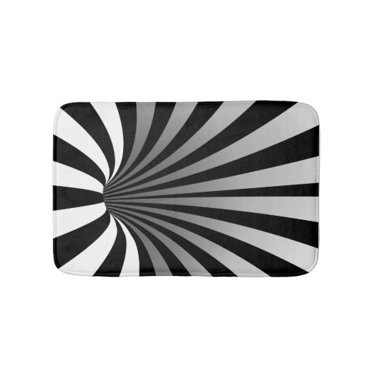 Hypnotische optische illusie Trippy Spiral Vortex Badmat (Voorkant)