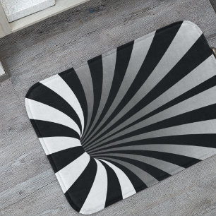 Hypnotische optische illusie Trippy Spiral Vortex Badmat