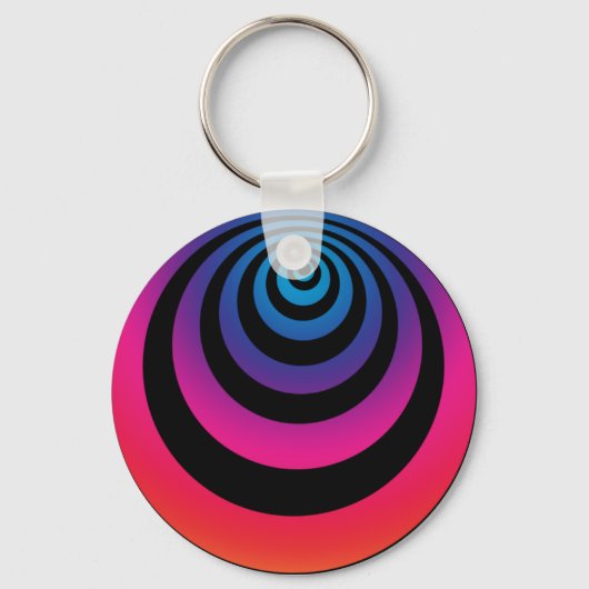 Hypnotische Paarse Sleutelhanger (Voorkant)