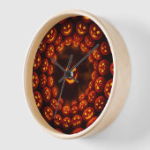 Hypnotische Pompoen Vortex Klok | Halloween Glow K (Hoek)