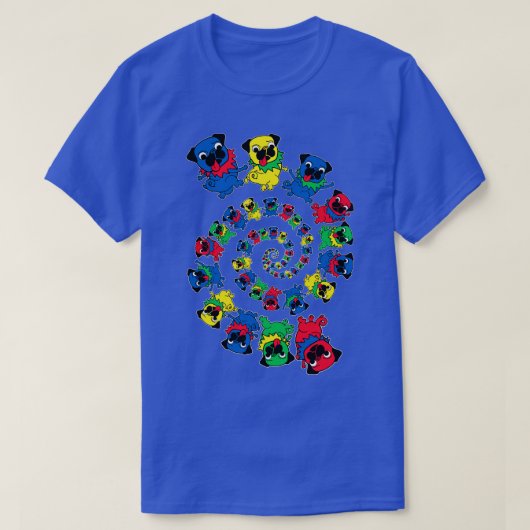 Hypnotische pugs t-shirt (Design voorkant)