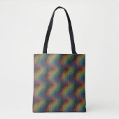 Hypnotische regenboogrimpelingen tote bag (Voorkant)