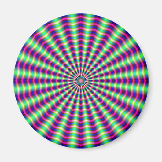 Hypnotische ringen en balken magneet (Voorkant)