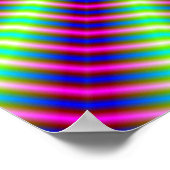 Hypnotische ringen en balken poster (Hoek)