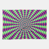 Hypnotische ringen en balken theedoek (Horizontaal)