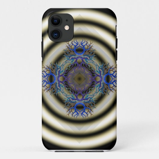 Hypnotische ringen met pod-leven patronen Case-Mate iPhone case (Achterkant)