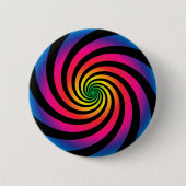 HYPNOTISCHE SCHIJF Mesmeriserende neon kleur vorte Ronde Button 5,7 Cm (Voorkant)