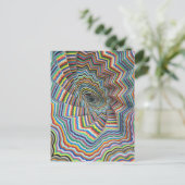 Hypnotische spiraal briefkaart (Staand voorkant)