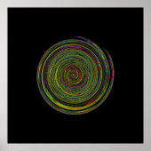 hypnotische spiraal decor poster (Voorkant)