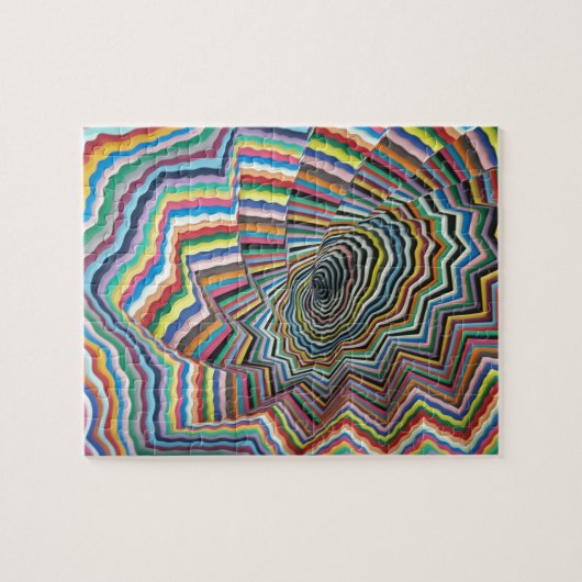 Hypnotische spiraal legpuzzel (Horizontaal)