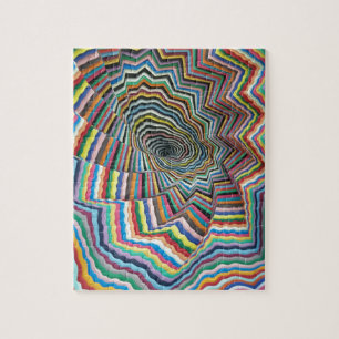 Hypnotische spiraal legpuzzel