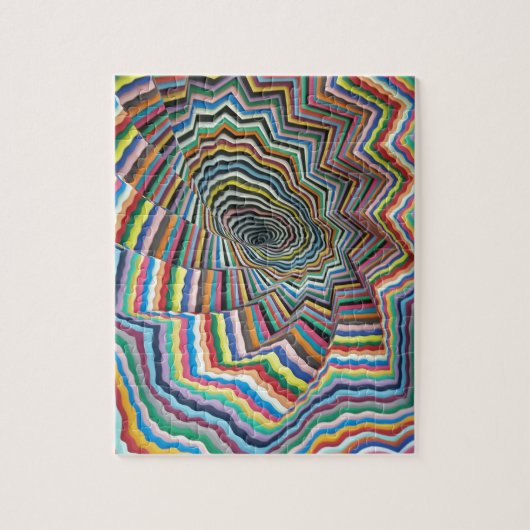 Hypnotische spiraal legpuzzel (Verticaal)