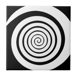 hypnotische spiraal tegeltje