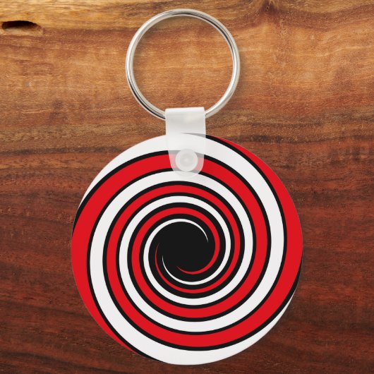 hypnotische spiraalvormige sleutelhanger (Voorkant)