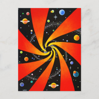 HYPNOTISCHE SPIRALE GALAXIE BRIEFKAART