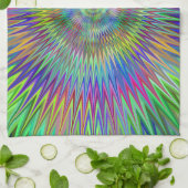 Hypnotische sterren theedoek (Gevouwen)