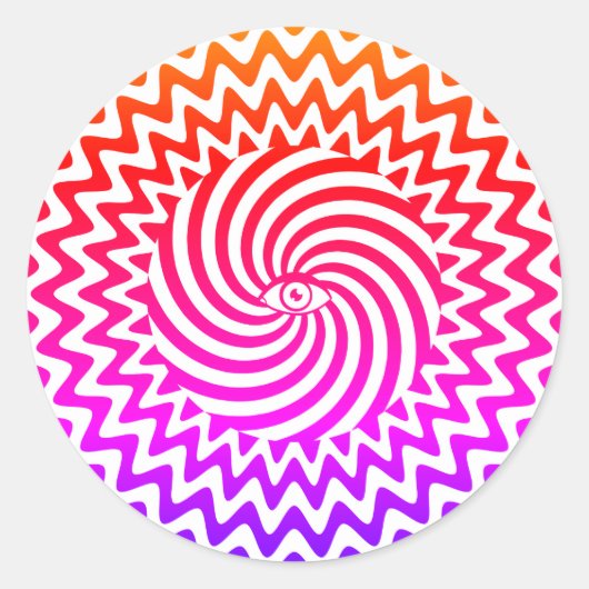 Hypnotische sticker oog (Voorkant)