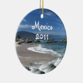 Hypnotische Stille Oceaan; Mexico Souvenir Keramisch Ornament (Rechts)