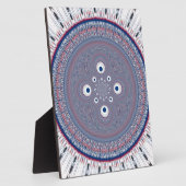 Hypnotische symmetrie: Abstracte geometrische kuns Fotoplaat (Zijkant)