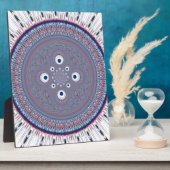 Hypnotische symmetrie: Abstracte geometrische kuns Fotoplaat (Zijkant)