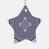 Hypnotische symmetrie: Abstracte geometrische kuns Keramisch Ornament (Rechts)