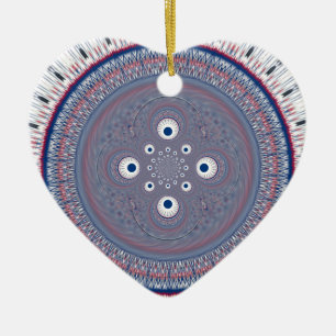 Hypnotische symmetrie: Abstracte geometrische kuns Keramisch Ornament