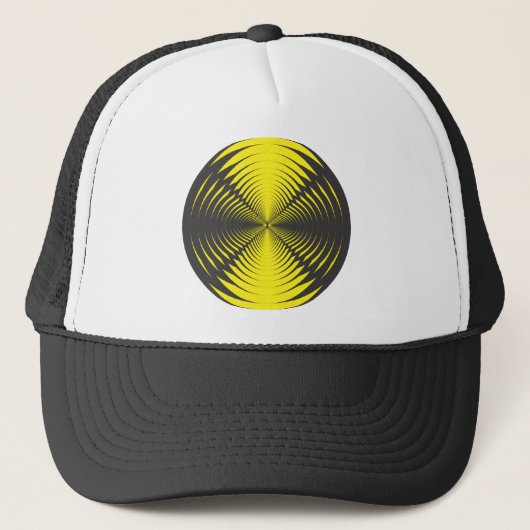 Hypnotische tussenwervelschijf trucker pet (Voorkant)