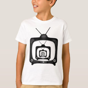 Hypnotische tv-Kinder Retrostijl T-shirt