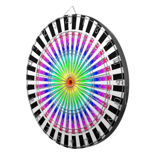 Hypnotische ventilator dartbord (Voorkant Rechts)